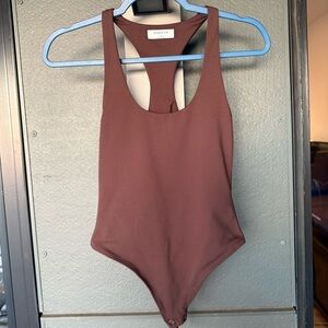 Babaton Contour / Aritzia Brown One-Piece Bodysuit